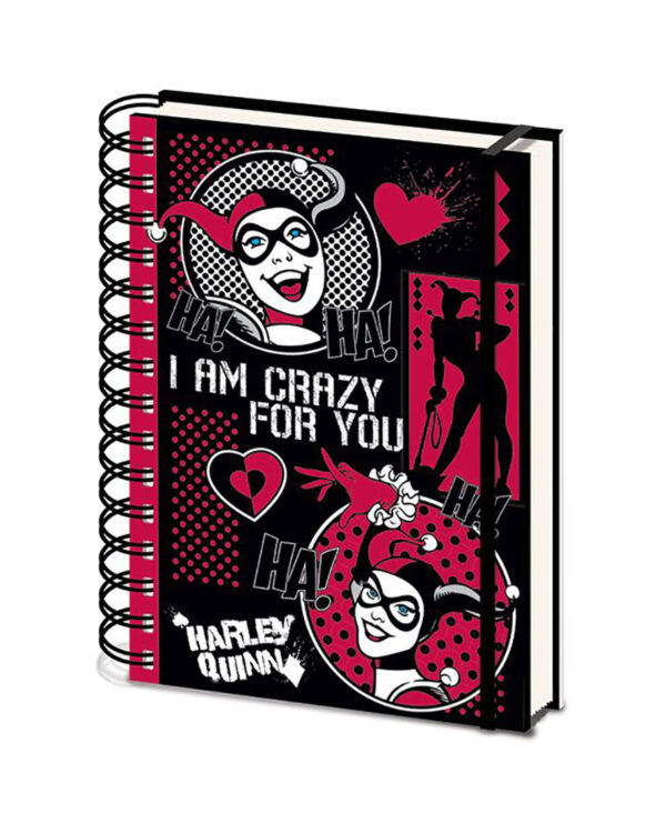 Harley Quinn I Am Crazy For You DC Comics A5 Anteckningsbok