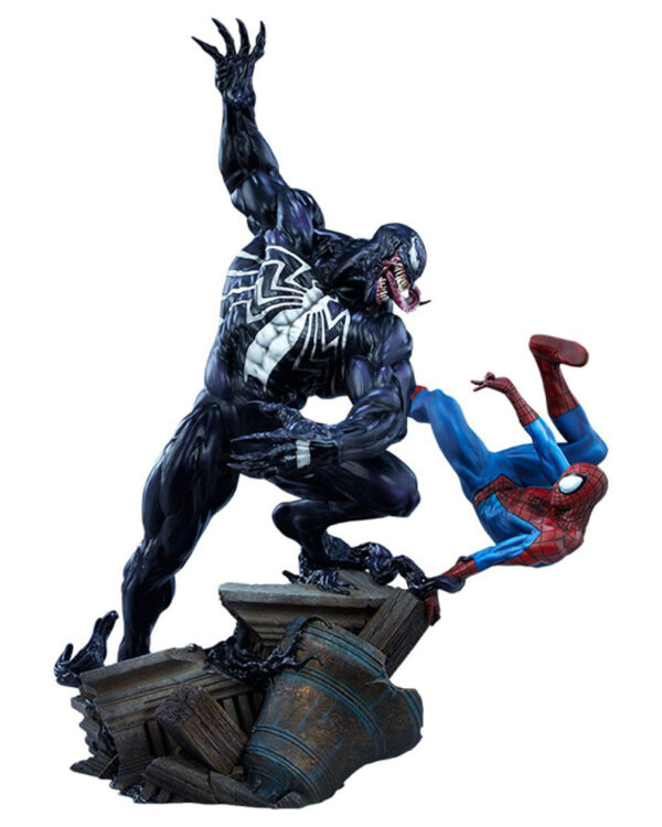 Spider-Man vs Venom Marvel Maquette Staty