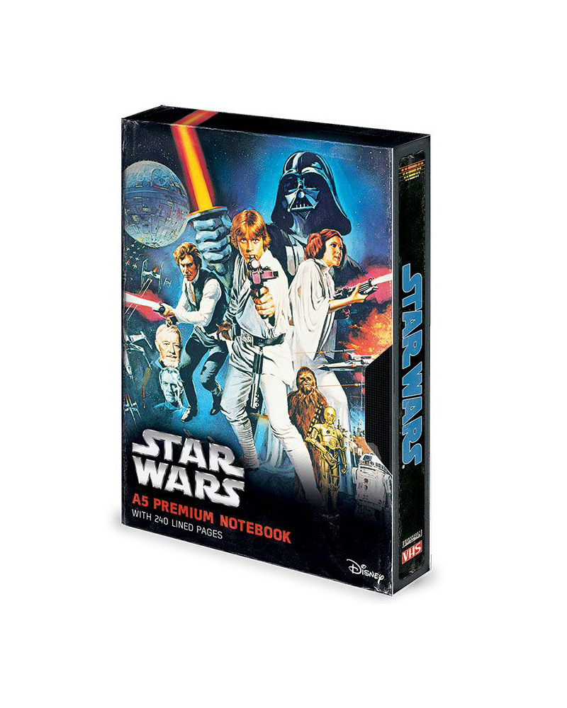 Star Wars A New Hope VHS Premium Notebook A5