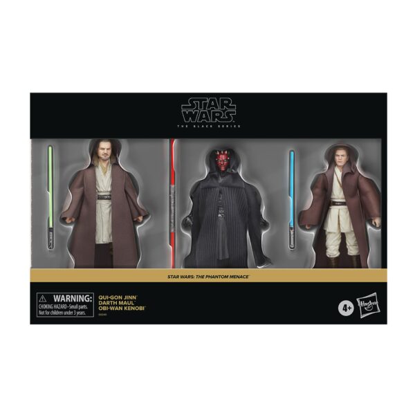 Star Wars The Phantom Menace 3-Pack Qui-Gon Jinn, Darth Maul, Obi-Wan Kenobi