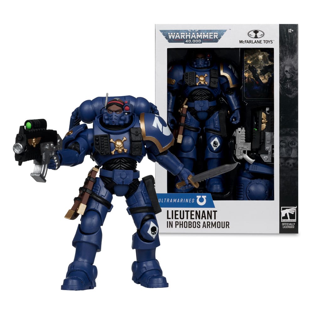 Action figures Warhammer 40,000 Action Figure Lieutenant in Phobos Armor (Ultramarines) från McFarlane Toys