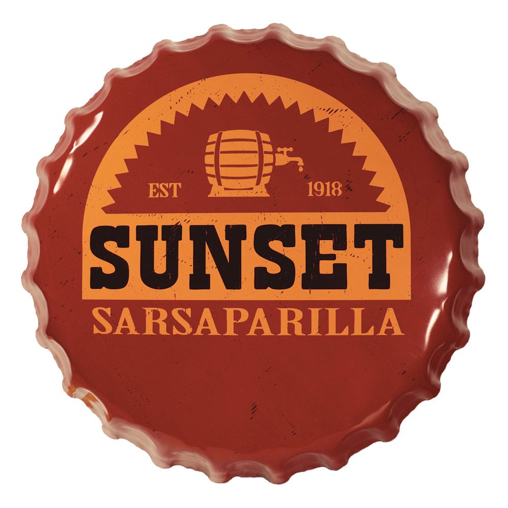Fallout Tin Sign Sunset Sarsaparilla Bottle Cap frÃ¥n FaNaTtik