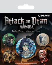 Attack On Titan Pin-Back Buttons 5-Pack