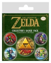 Zelda Pin-Back Buttons 5-Pack