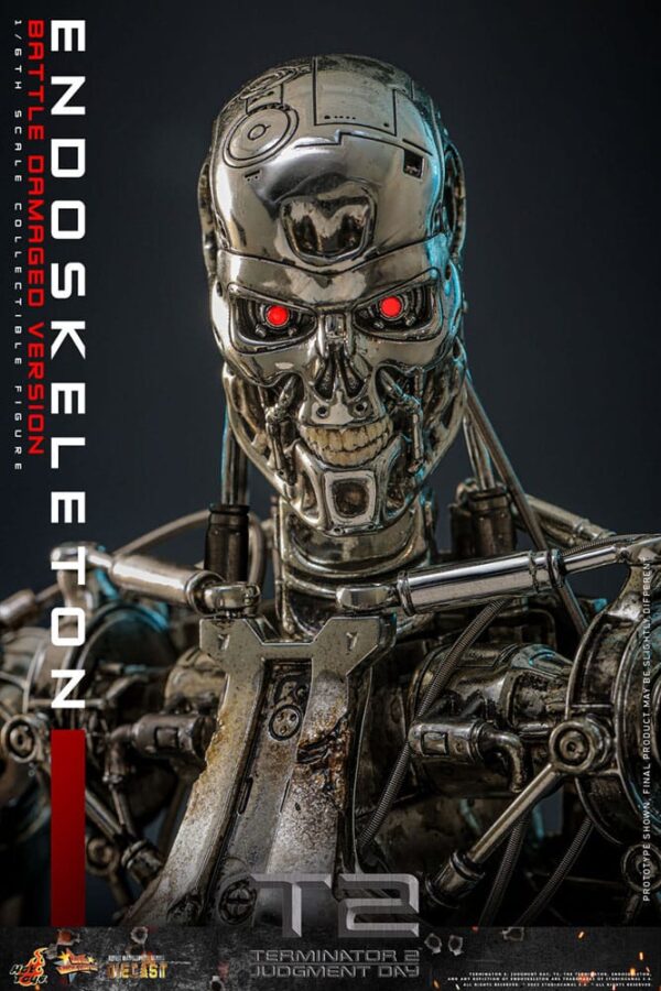 Terminator 2 Hot Toys Die-cast Action Figure 1/6 Endoskeleton (Battle Damaged Ver.) - Bild 3