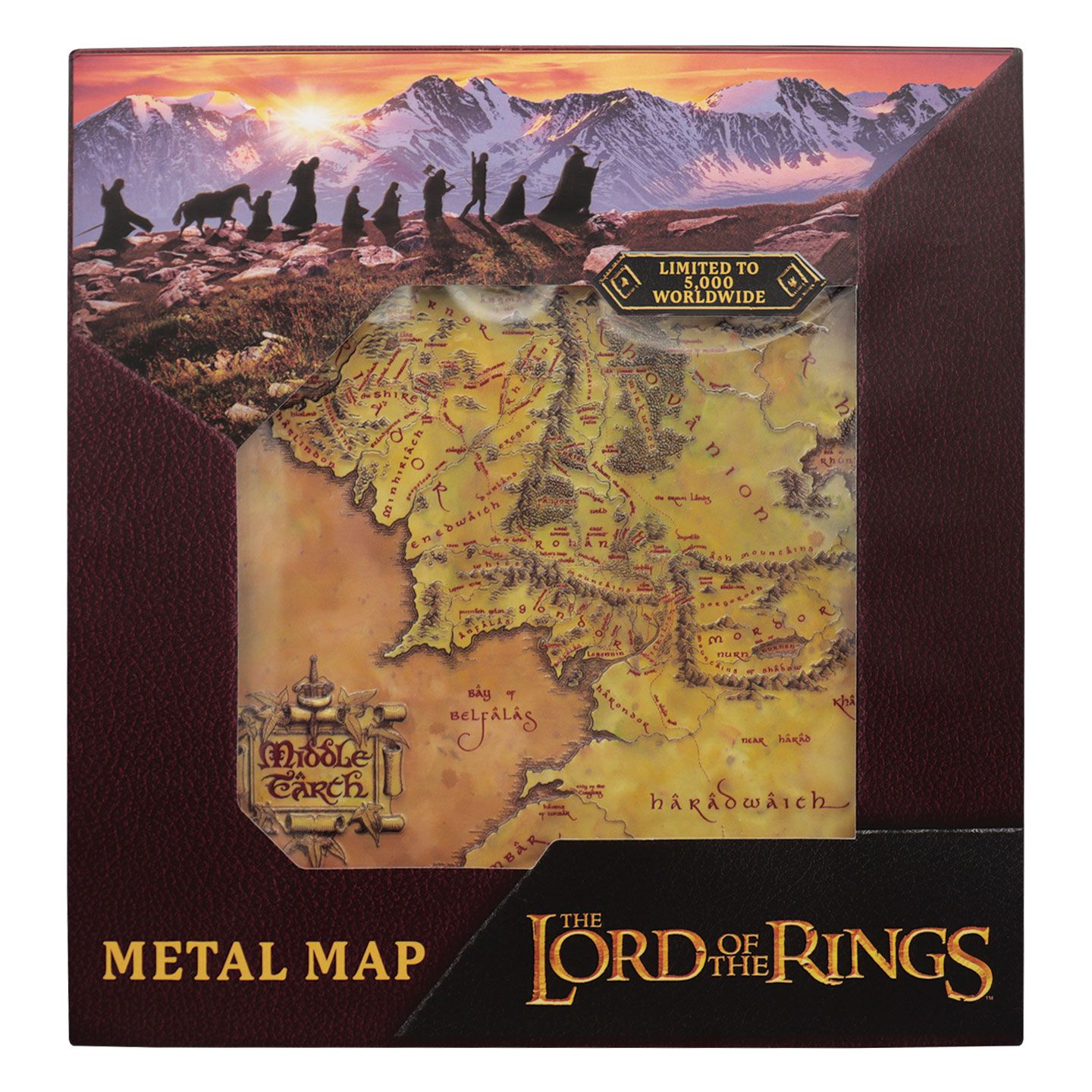 Lord of the Rings Metal Map Limited Edition - Bild 2