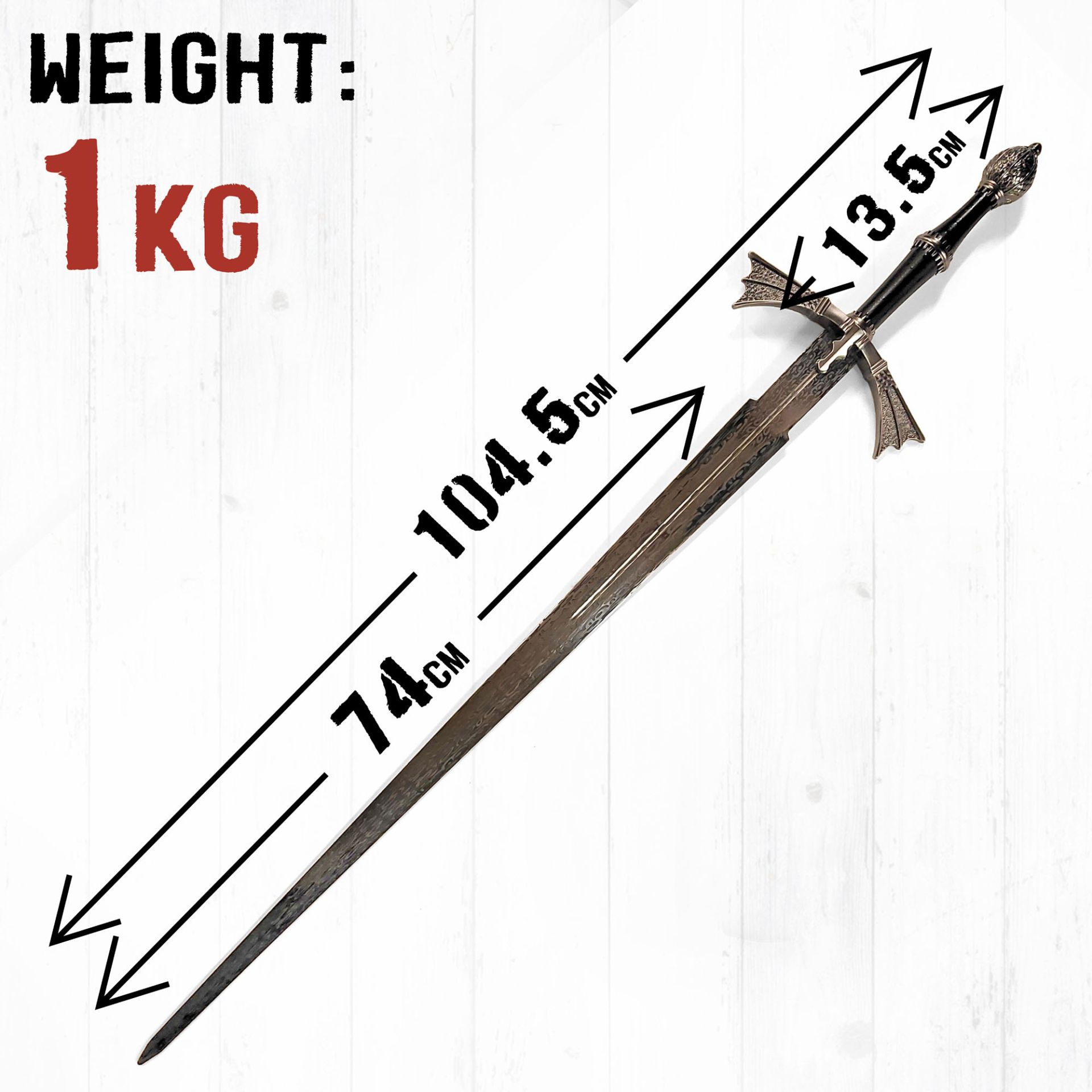 Visenya Targaryen Dark Sister Sword Steel Replica - Bild 2