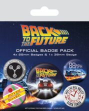 Back to the Future Pin-Back Buttons 5-Pack DeLorean frÃ¥n Pyramid International