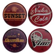 Fallout Coaster 4-Pack Metal Drinks frÃ¥n FaNaTtik