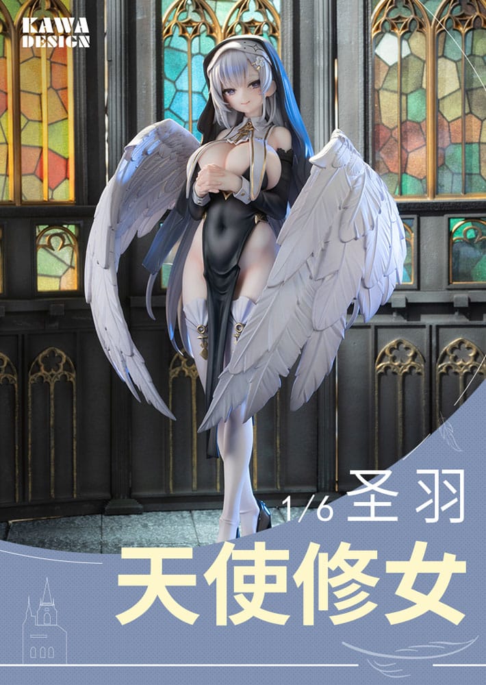 Statues Original Character PVC Statue 1/6 Angel Sister Holy Wing Deluxe Edition från Kawa Design