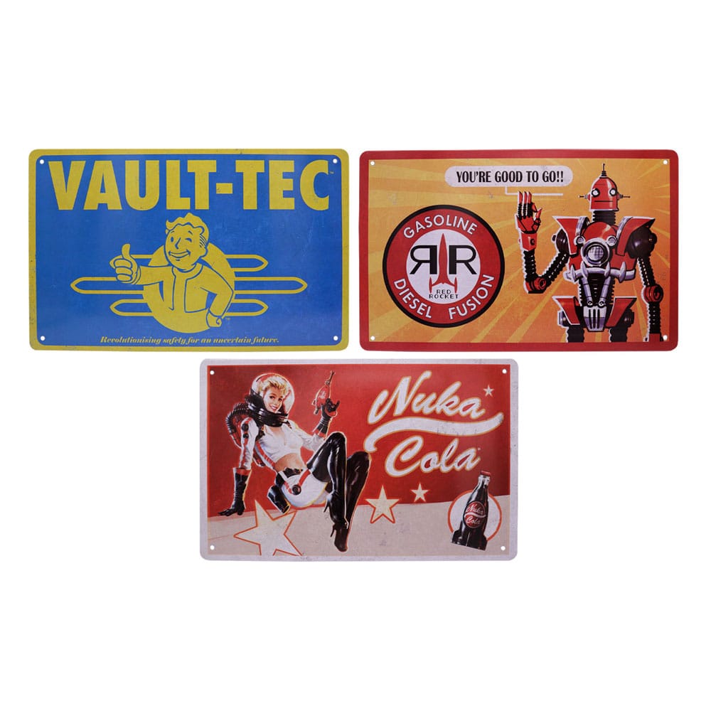 Fallout Tin Signs 3 Pack Brands frÃ¥n FaNaTtik
