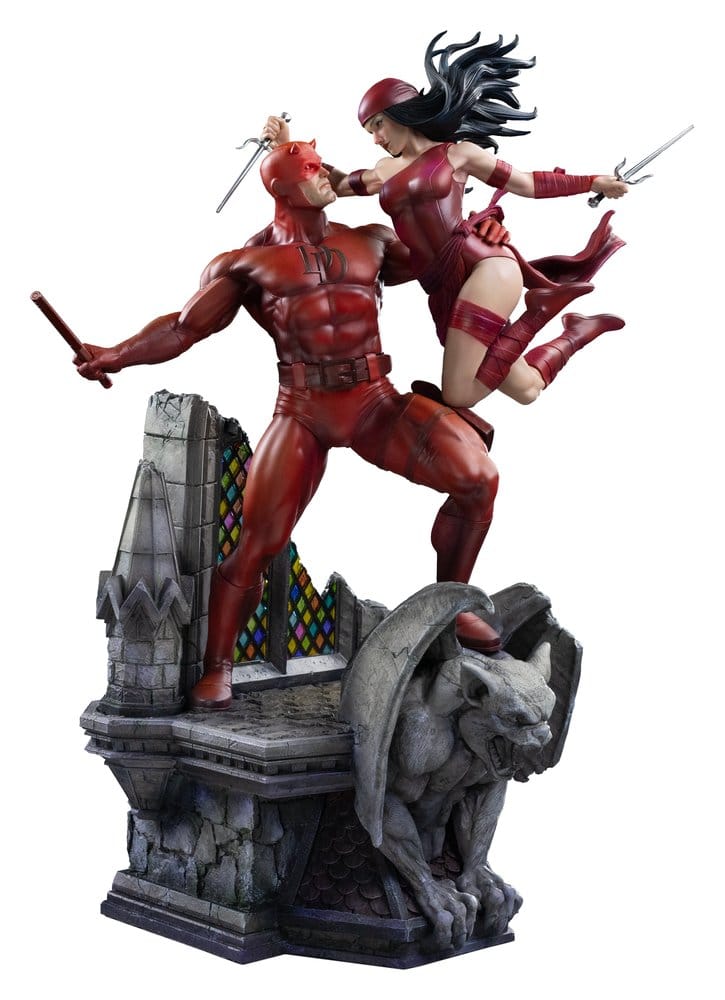 Marvel Comics Diorama 1/6 Daredevil & Elektra frÃ¥n Iron Studios