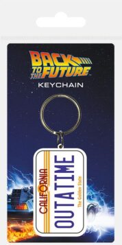 Back to the Future Rubber Keychain License Plate frÃ¥n Pyramid International