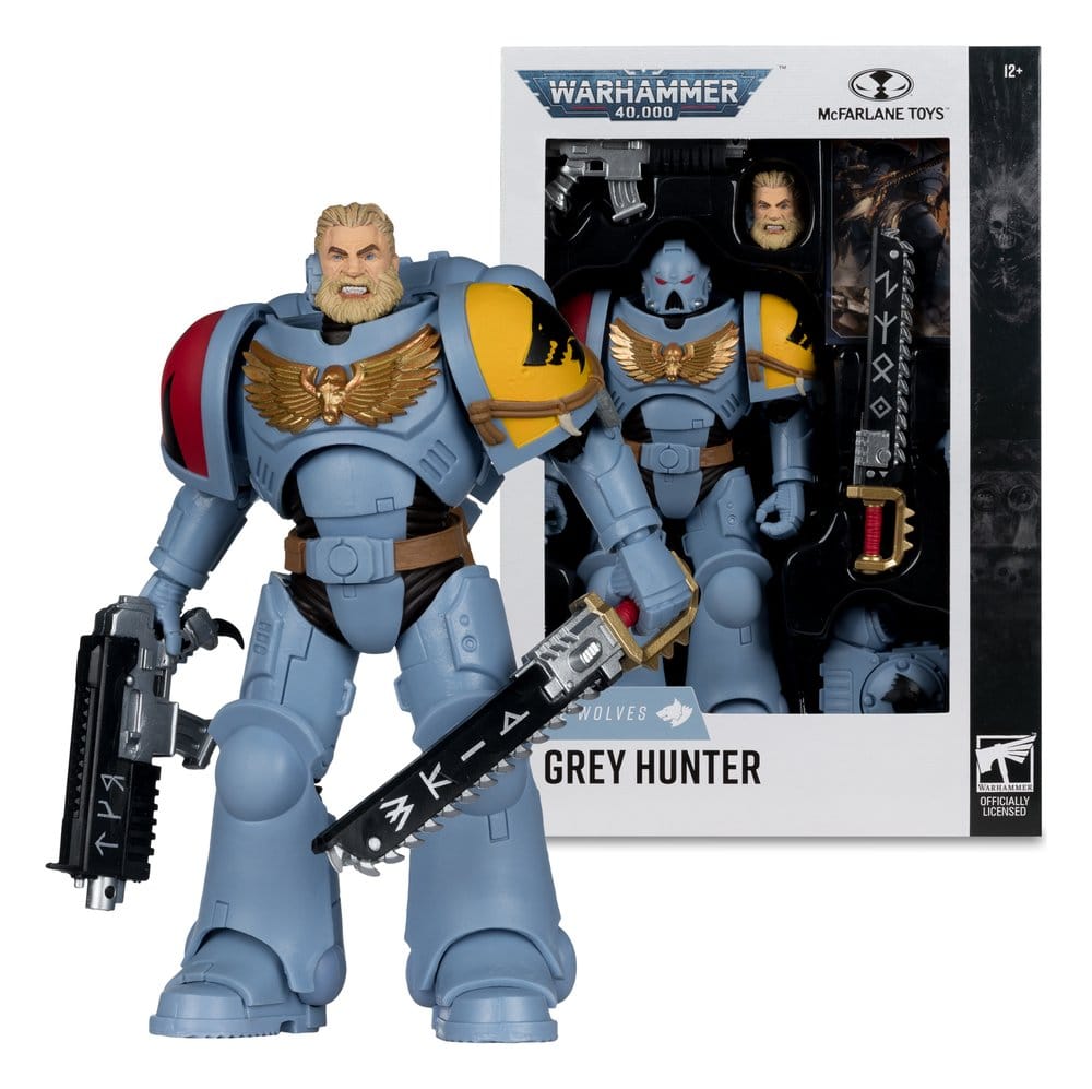 Action figures Warhammer 40,000 Action Figure Grey Hunter (Space Wolves) från McFarlane Toys