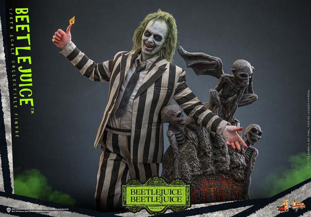 Beetlejuice Beetlejuice Movie Masterpiece Action Figure 1/6 Beetlejuice från Hot Toys