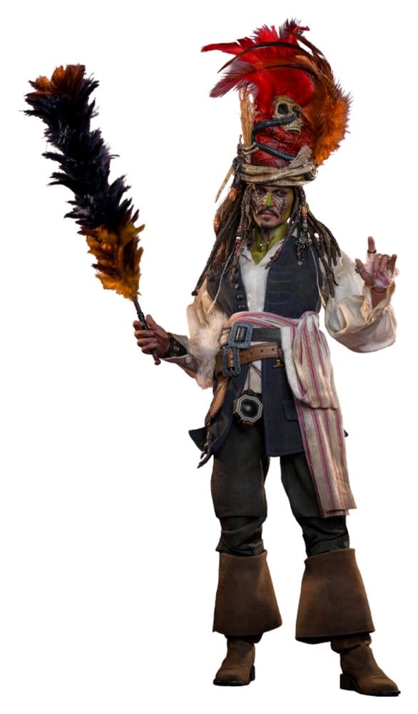 Pirates of the Caribbean: Dead Man's Chest Action DX Figure 1/6 Pelegostos Chief Jack Sparrow frÃ¥n Hot Toys