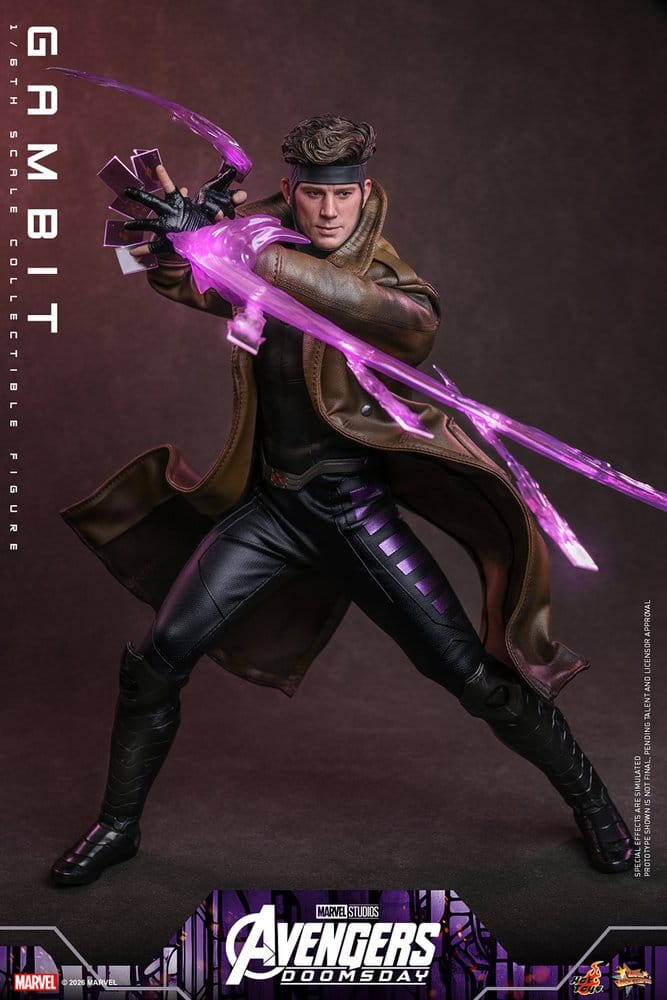 Action figures: 30 cm Avengers: Doomsday Movie Masterpiece Action Figure 1/6 Gambit från Hot Toys