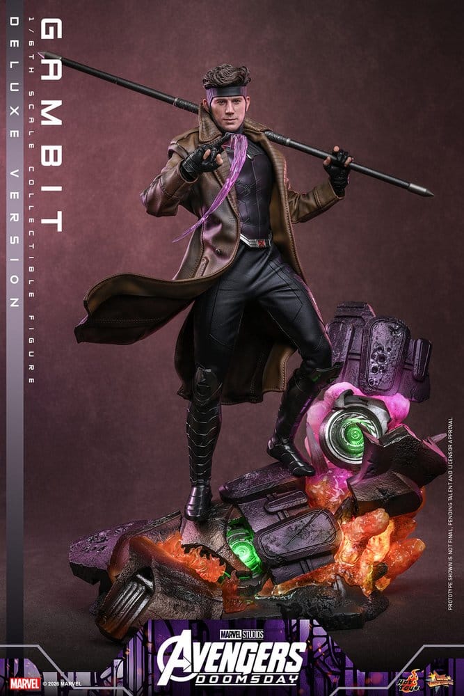 Action figures: 30 cm Avengers: Doomsday Movie Masterpiece Action Figure 1/6 Gambit (Deluxe Version) från Hot Toys