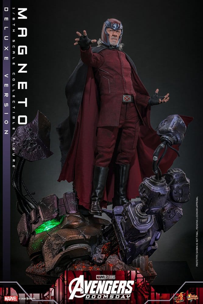 Action figures: 30 cm Avengers: Doomsday Movie Masterpiece Action Figure 1/6 Magneto (Deluxe Version) från Hot Toys