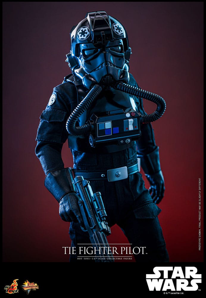 Action figures: 30 cm Star Wars Movie Masterpiece Action Figure 1/6 TIE fighter Pilot från Hot Toys