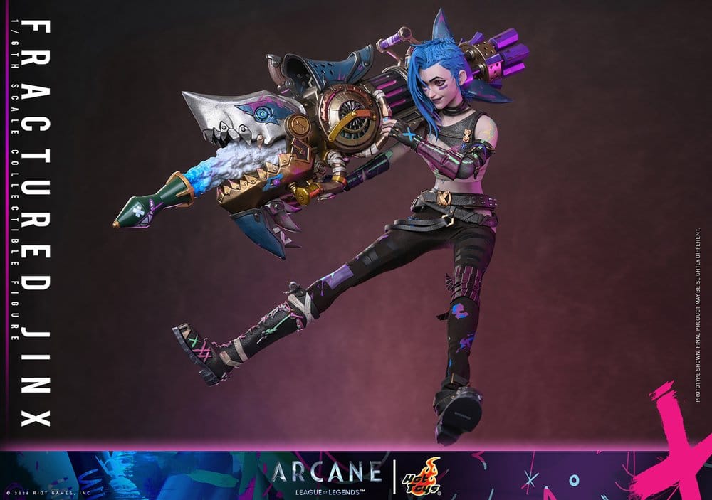Action figures Arcane Action Figure 1/6 Fractured Jinx från Hot Toys