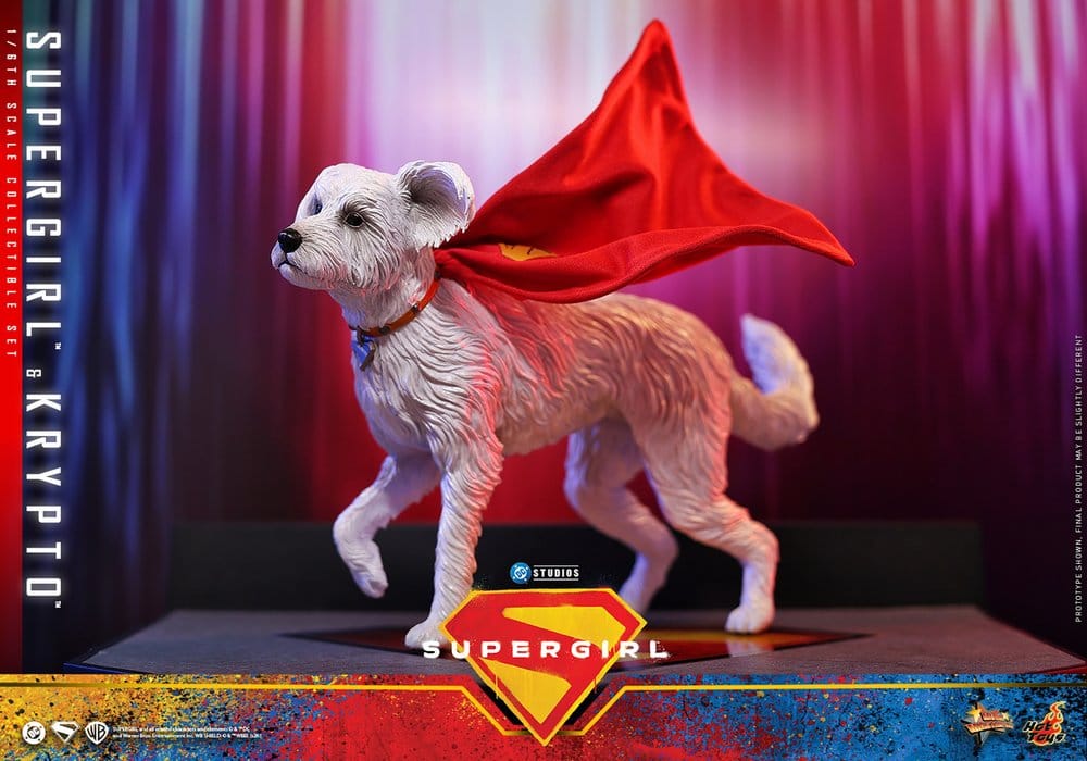 Action figures DC Comics Movie Masterpiece Action Figure Set Supergirl & Krypto från Hot Toys