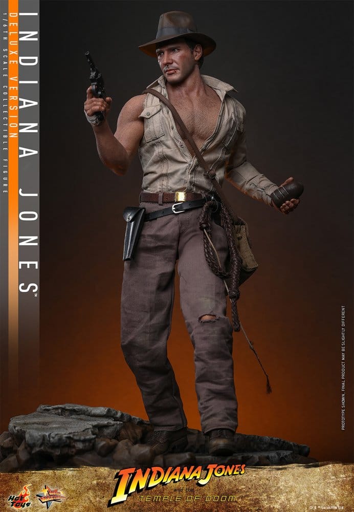 Action figures Indiana Jones Movie Masterpiece Action Figure 1/6 Indiana Jones (Deluxe Version) från Hot Toys