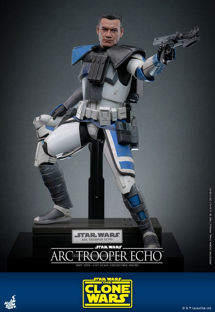 Action figures Star Wars: The Clone Wars Action Figure 1/6 Arc Trooper Echo från Hot Toys