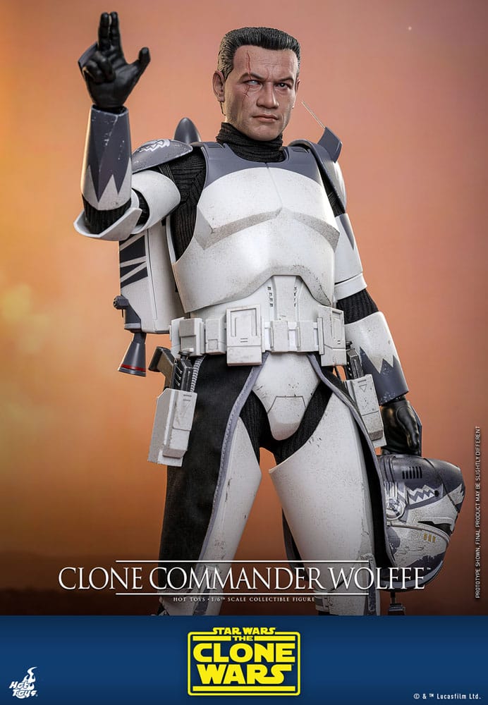 Action figures Star Wars: The Clone Wars Action Figure 1/6 Clone Commander Wolffe från Hot Toys