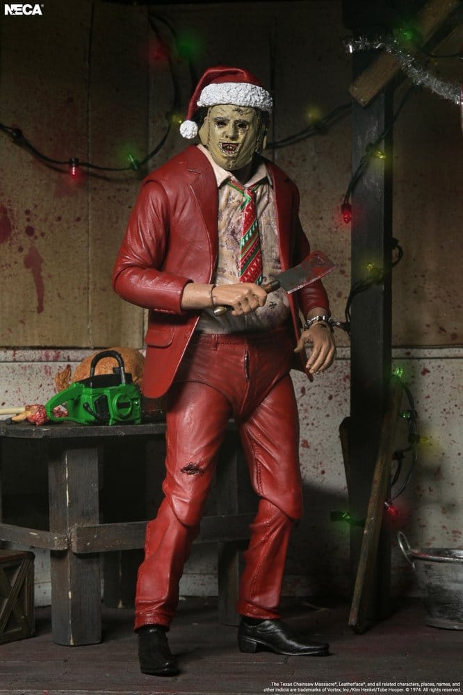 Action figures Texas Chainsaw Massacre Ultimate Action Figure Santa Leatherface från NECA