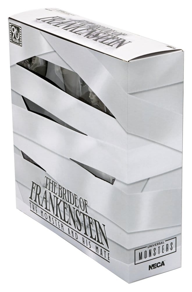 Action figures Universal Monsters 2-Pack Action Figure Bride of Frankenstein 90th Anniversary The Monster & His Mate (B&W) från NECA
