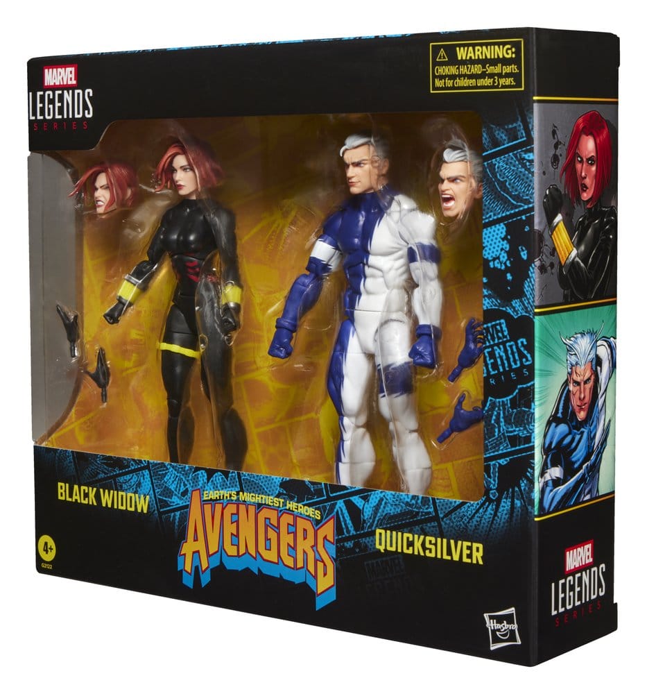 Avengers Marvel Legends Action Figure 2-Pack Black Widow & Quicksilver från Hasbro