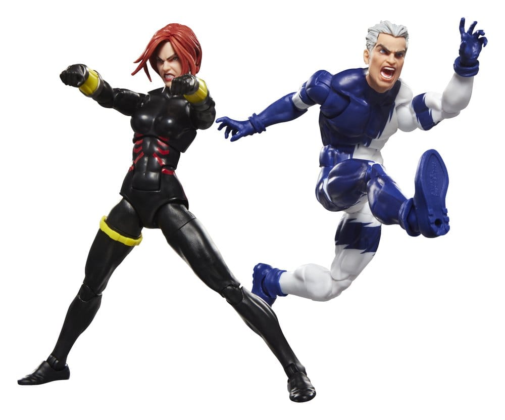 Avengers Marvel Legends Action Figure 2-Pack Black Widow & Quicksilver frÃ¥n Hasbro