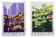 Lord of the Rings Tea Towel 2-Pack Rivendell & Hobbiton frÃ¥n Weta Workshop