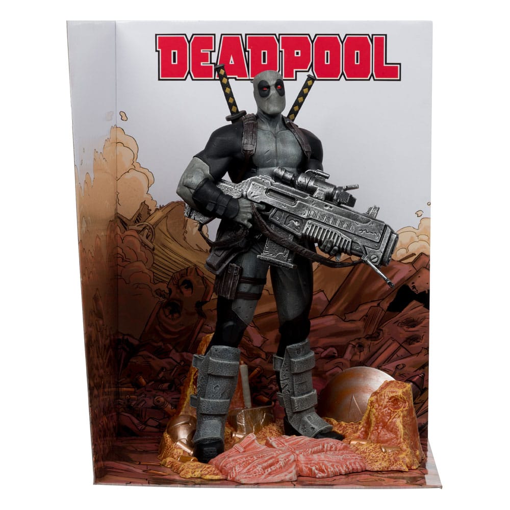 Marvel Collection PVC Statue 1/6 Deadpool (Deadpool #1)(Grey Suit Chase) frÃ¥n McFarlane Toys