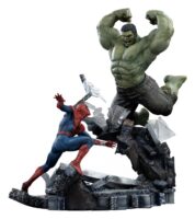Marvel Comics Art Scale Statue 1/10 Spider-Man vs Hulk frÃ¥n Iron Studios