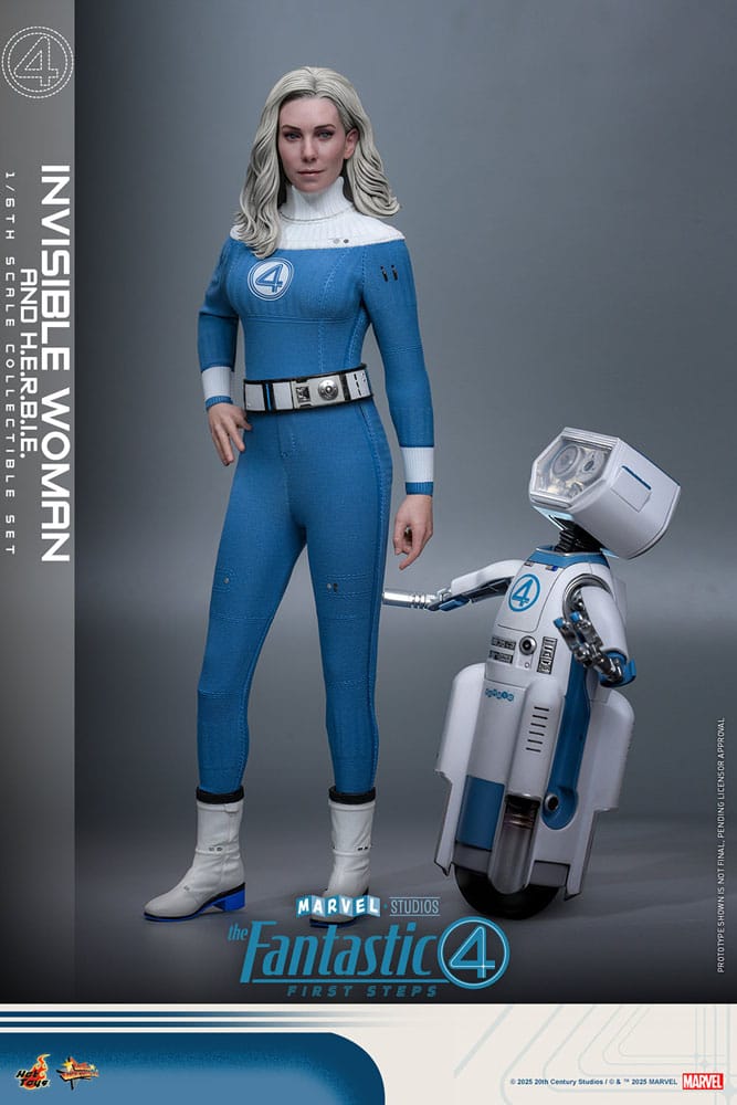 Marvel The Fantastic Four: First Steps Movie Masterpiece Action Figure 2-Pack 1/6 Invisible Woman & H.E.R.B.I.E.