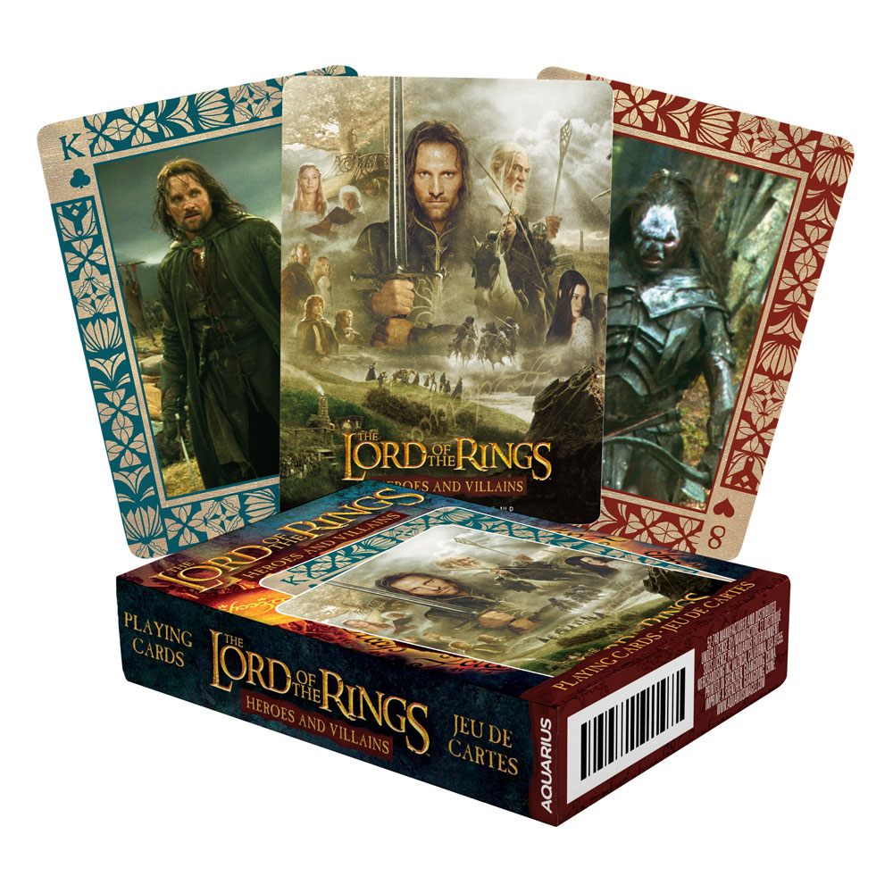 Lord of the Rings Playing Cards Heroes and Villains frÃ¥n Aquarius