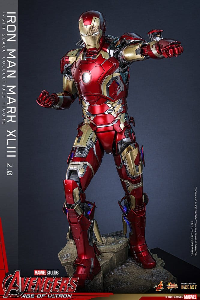Marvel Avengers: Age of Ultron Movie Masterpiece Diecast Action Figure 1/6 Iron Man Mark XLIII (2.0)