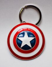 Marvel Comics Metal Keychain Captain America Shield från Semic