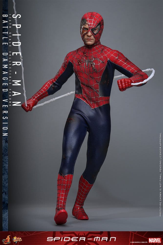 Marvel Spider-Man Movie Masterpiece Action Figure 1/6 Spider-Man (Battle Damaged Version)
