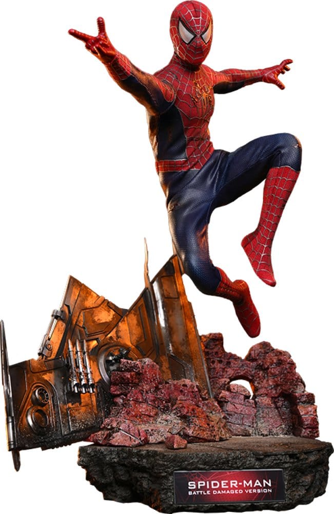 Spider-Man Movie Masterpiece Action Figure 1/6 Spider-Man (Battle Damaged Version) frÃ¥n Hot Toys