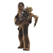 Star Wars Episode V Movie Masterpiece Action Figure 1/6 Chewbacca with Disassembled C-3PO från Hot Toys