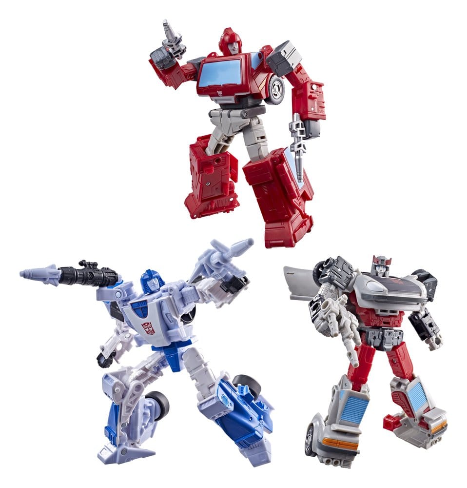 Transformers Age of the Primes Action Figure 3-Pack Autobot Mirage & Bluestreak & Ironhide frÃ¥n Hasbro